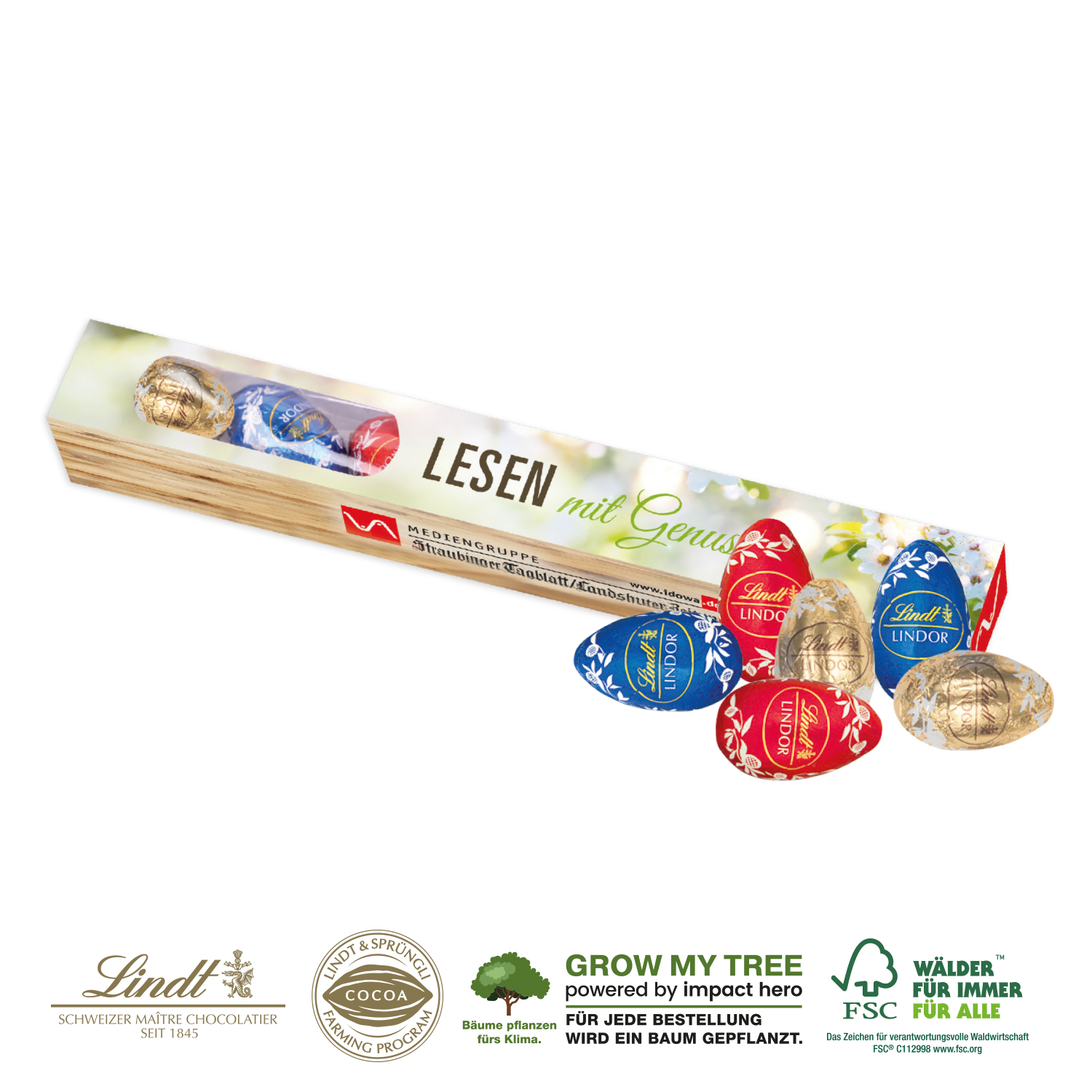 Lindt Eier-Parade, inkl. 4-farbigem Druck