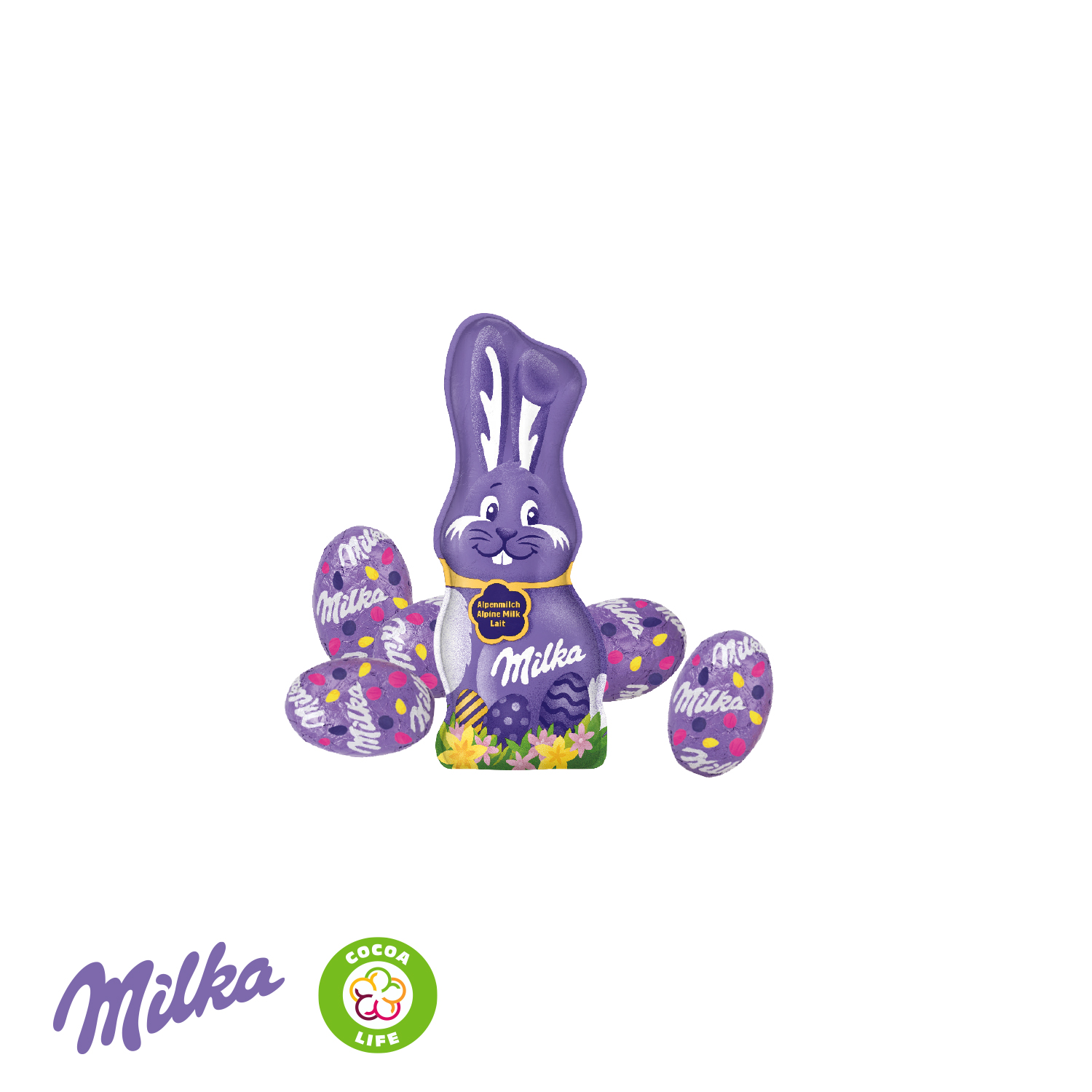 Werbe-Hase Milka, inkl. 4-farbigem Druck