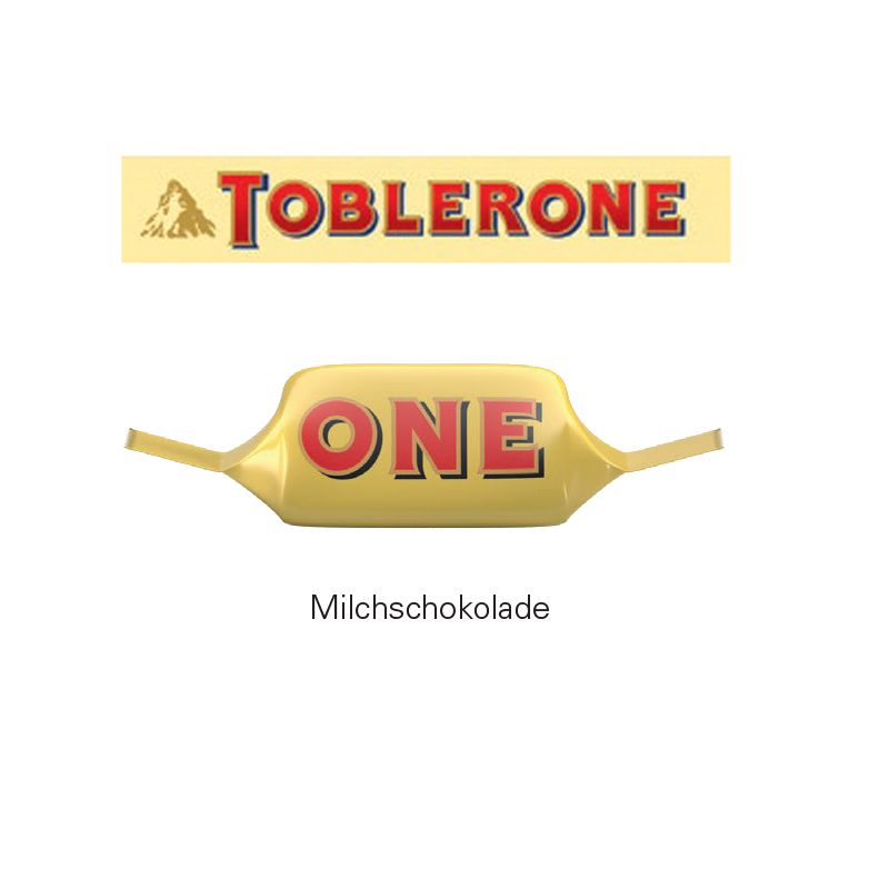 Adventskalender Eco L mit Toblerone Tiny Milchschokolade, inkl. 4-farbigem Druck