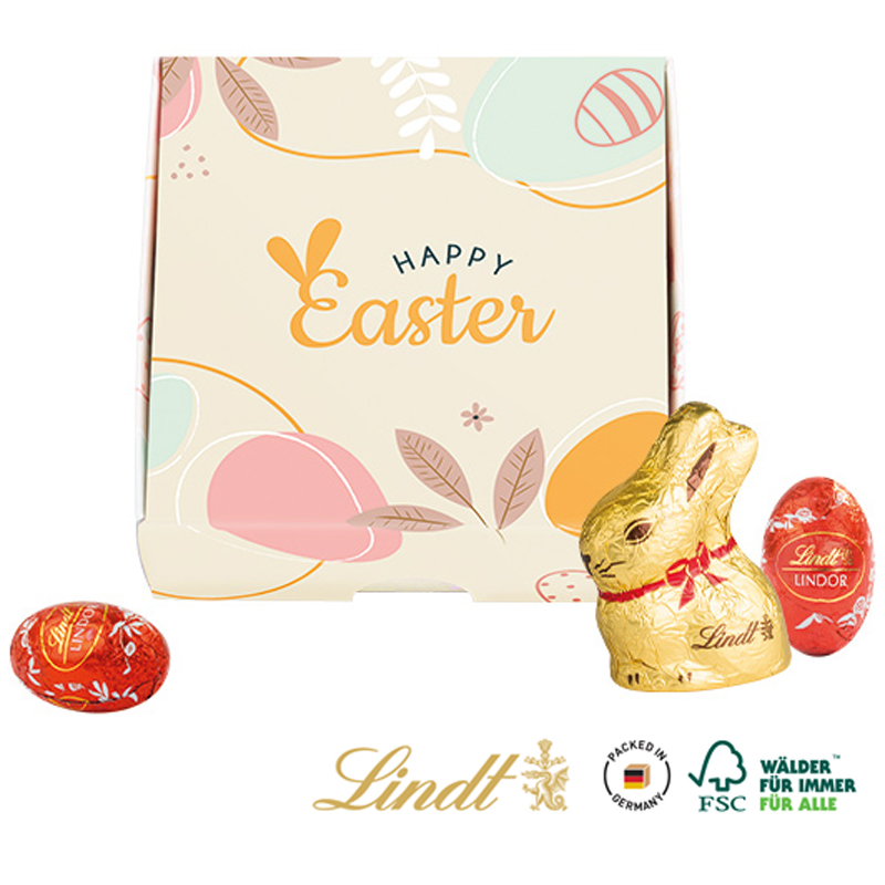 Klappbox S Ostern Lindt, inkl. 4-farbigem Druck