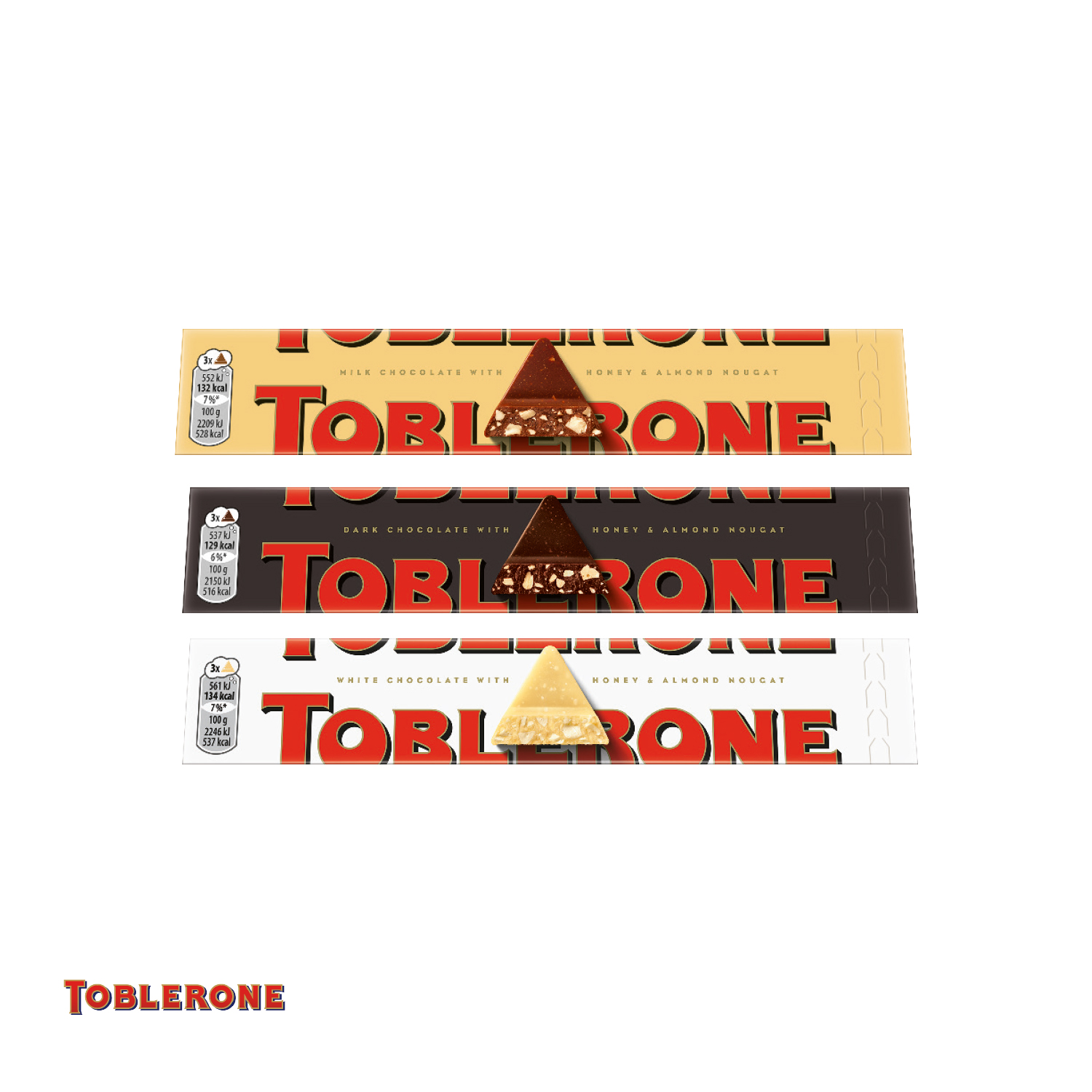 TOBLERONE 100g im Werbeschuber, inkl. 4-farbigem Druck