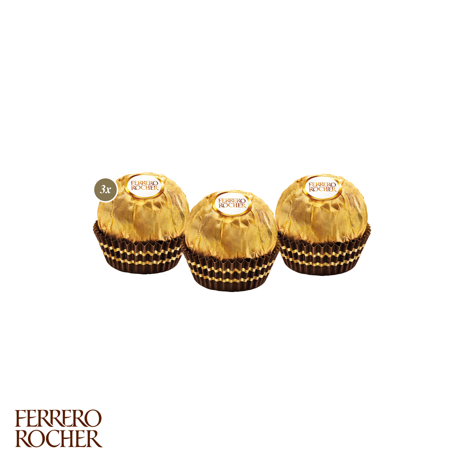 Ferrero Rocher 3er, inkl. 4-farbigem Druck
