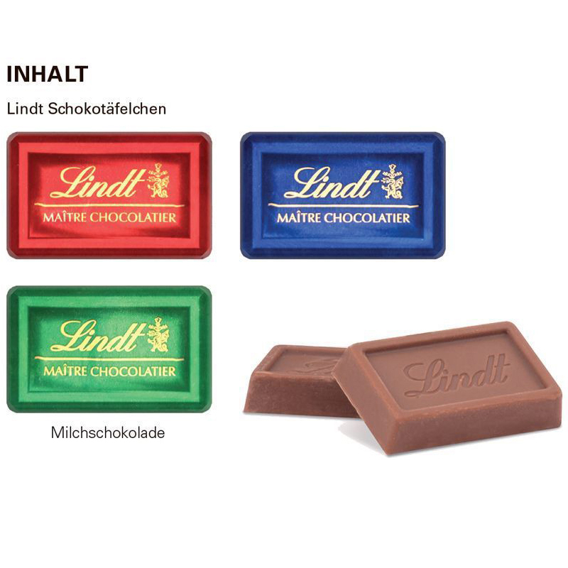 Marken Wand-Adventskalender mit Lindt, inkl. 4-farbigem Druck