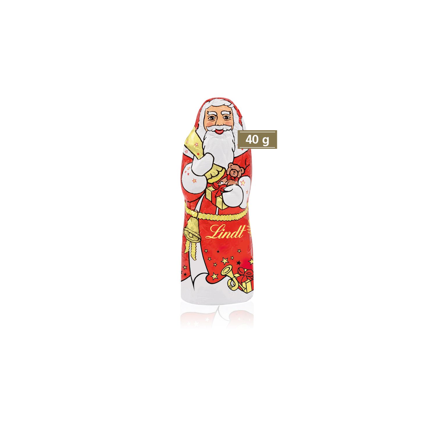 Weihnachtsmann von Lindt 40 g, inkl. 4-farbigem Druck