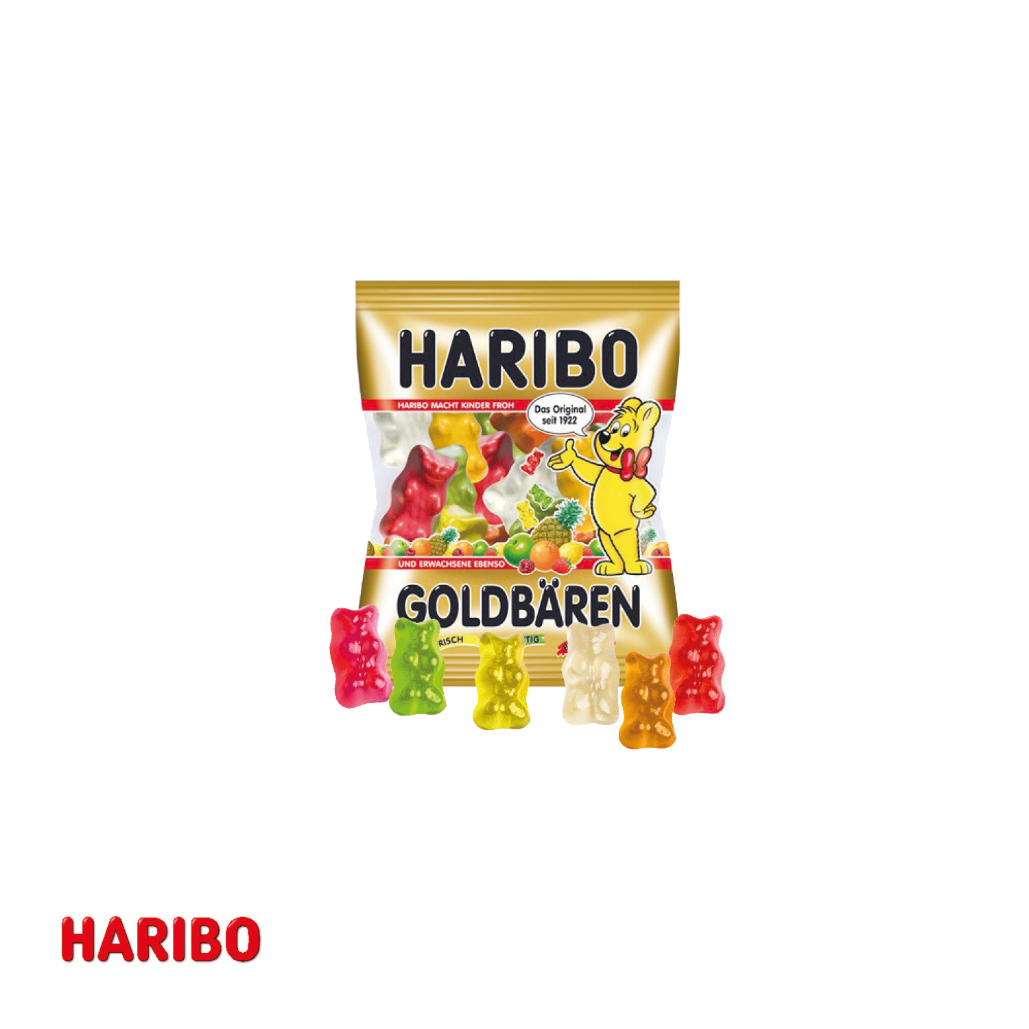 HARIBO Goldbären im Werbebriefchen, inkl. 4-farbigem Druck