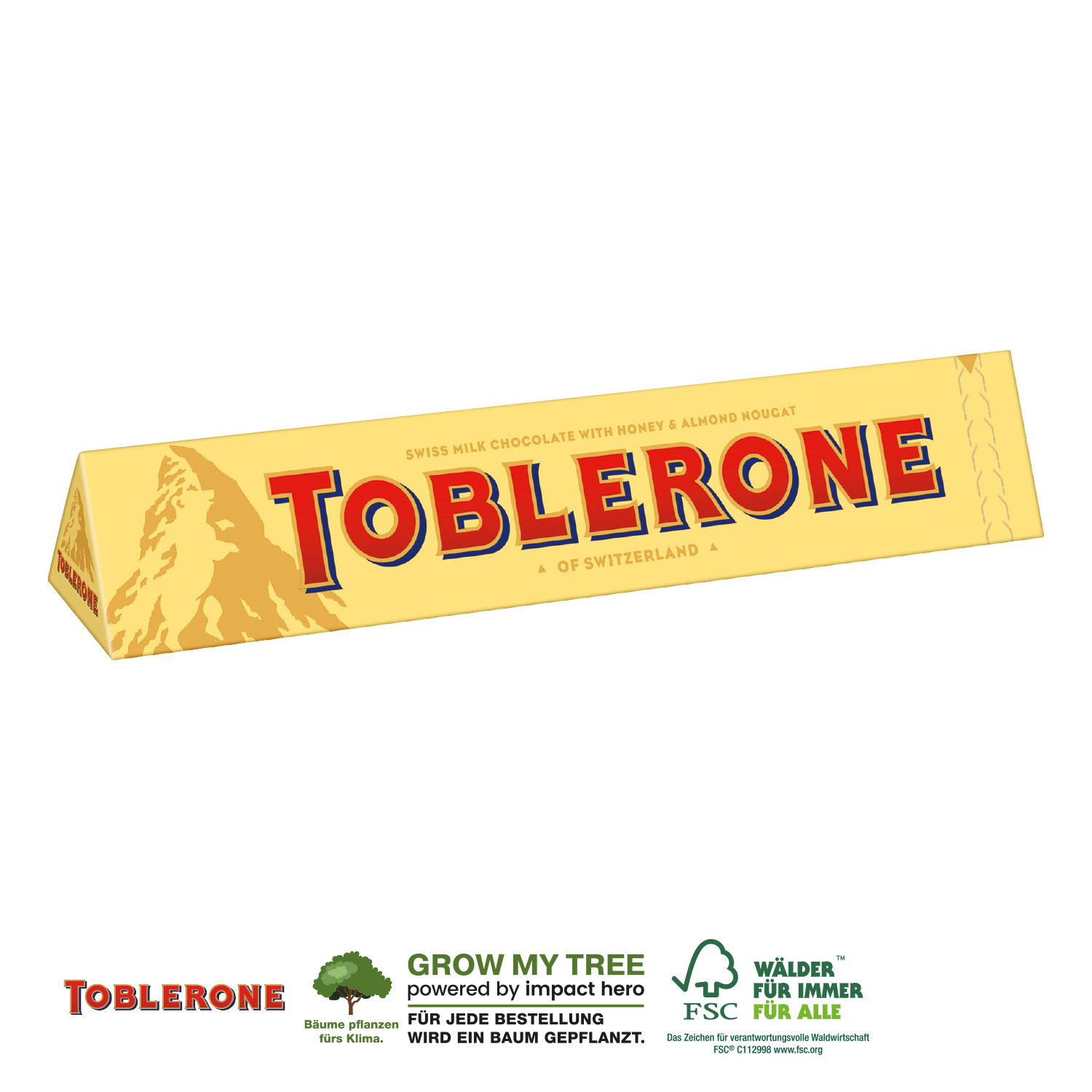 TOBLERONE Maxi 360g im Werbeschuber, inkl. 4-farbigem Druck